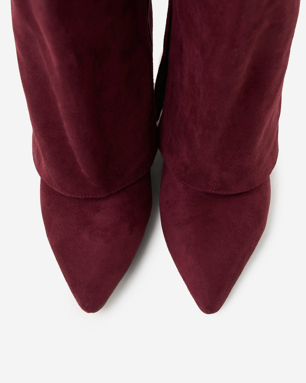 Hohe Stiefel aus Veloursleder Lavista – Bordeaux