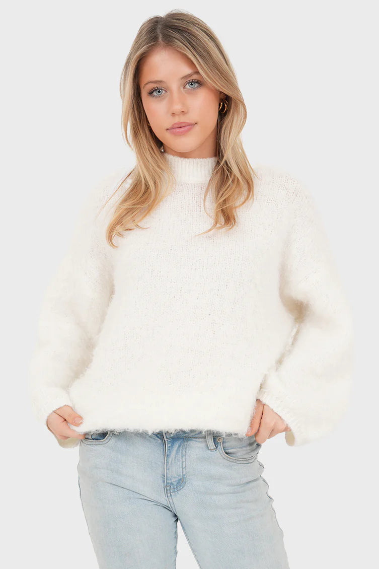 “Ame” stone sweater