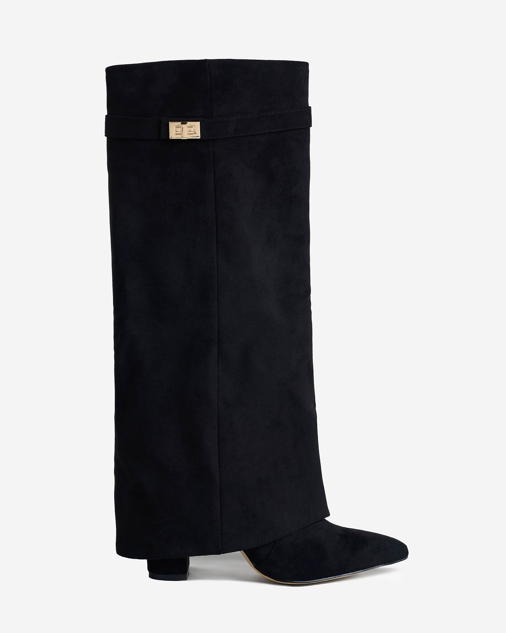 Bottes en daim Lavista hauteur genou - Noir