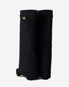 Bottes en daim Lavista hauteur genou - Noir