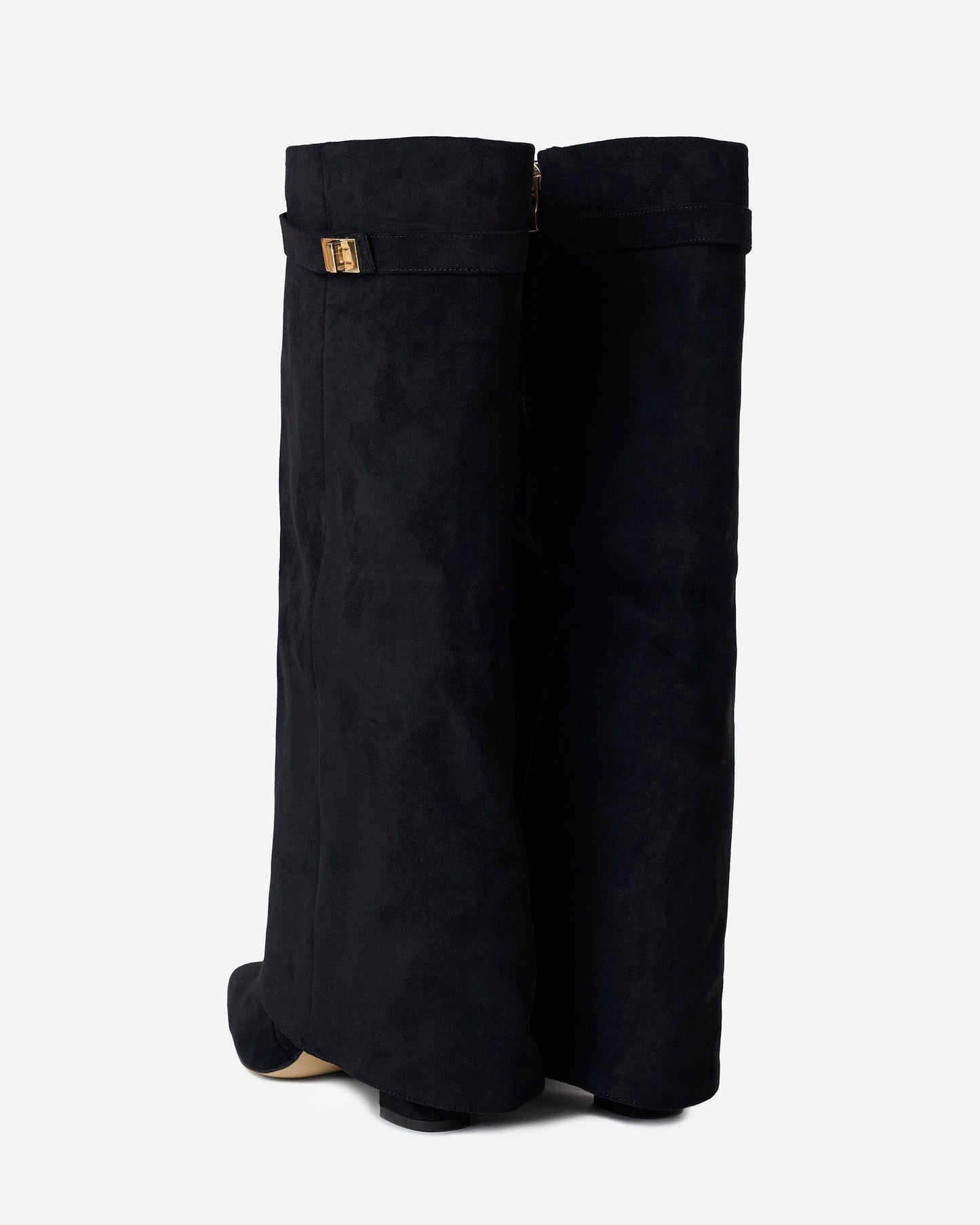 Bottes en daim Lavista hauteur genou - Noir