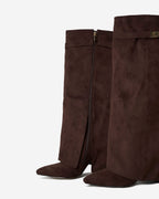 Wildlederstiefel Lavista kniehoch - Braun