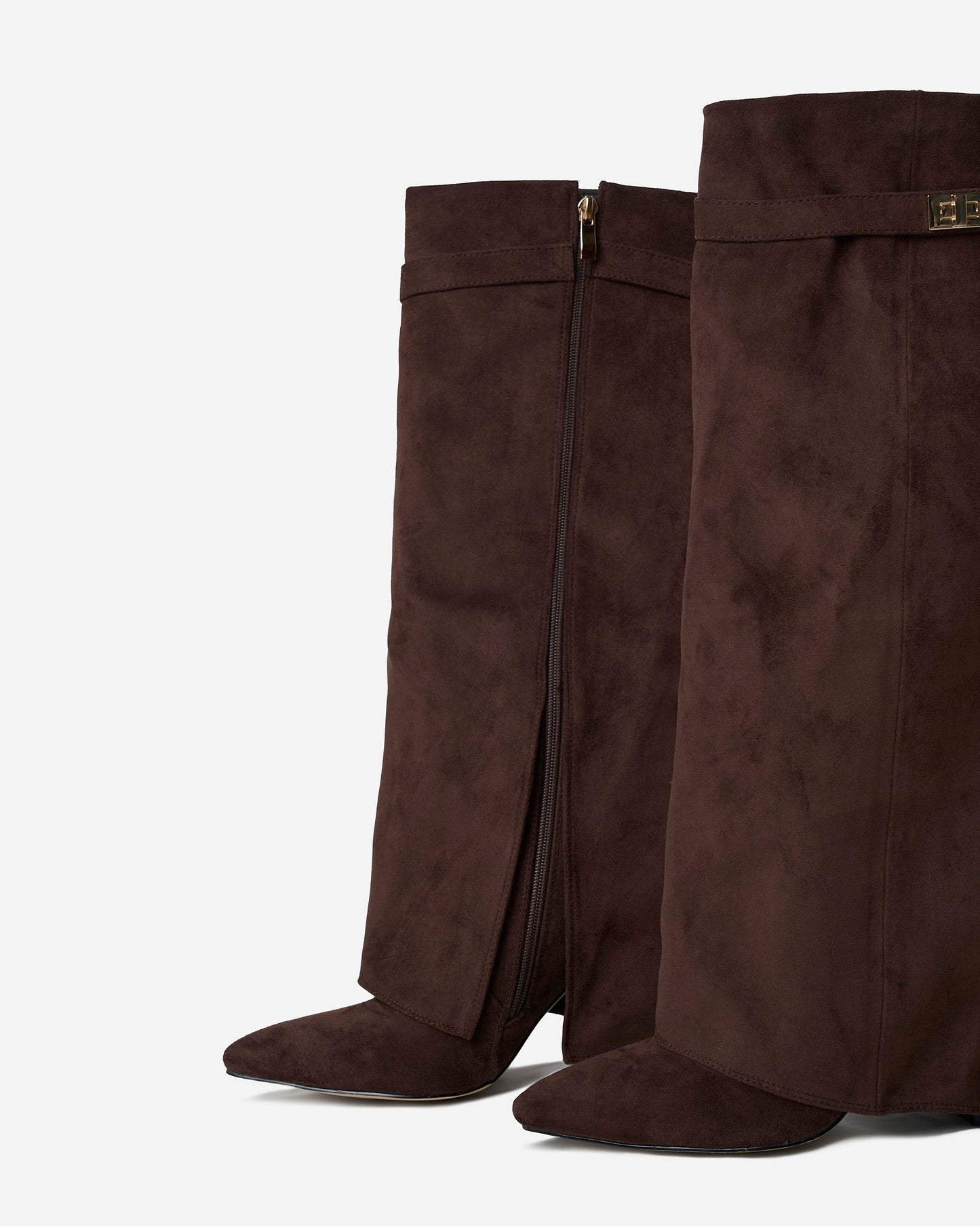 Bottes en daim Lavista hauteur genou - Marron