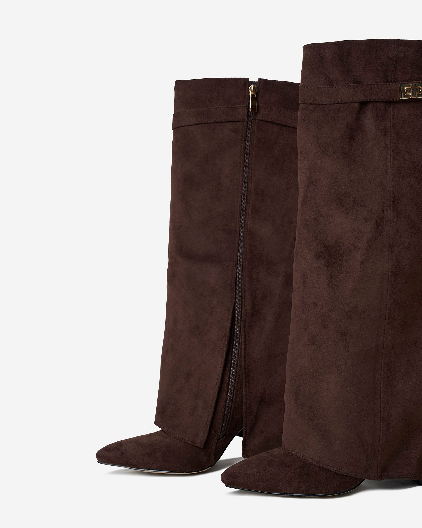 Bottes en daim Lavista hauteur genou - Marron