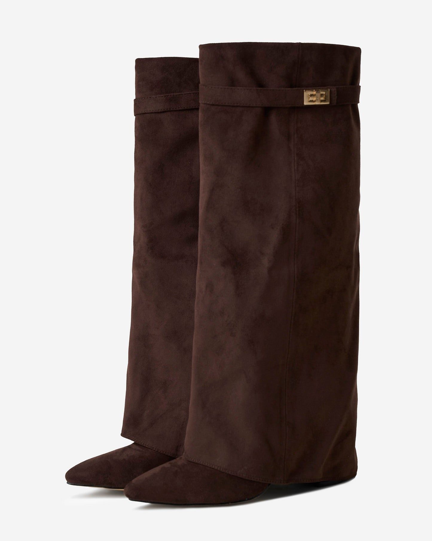 Bottes en daim Lavista hauteur genou - Marron