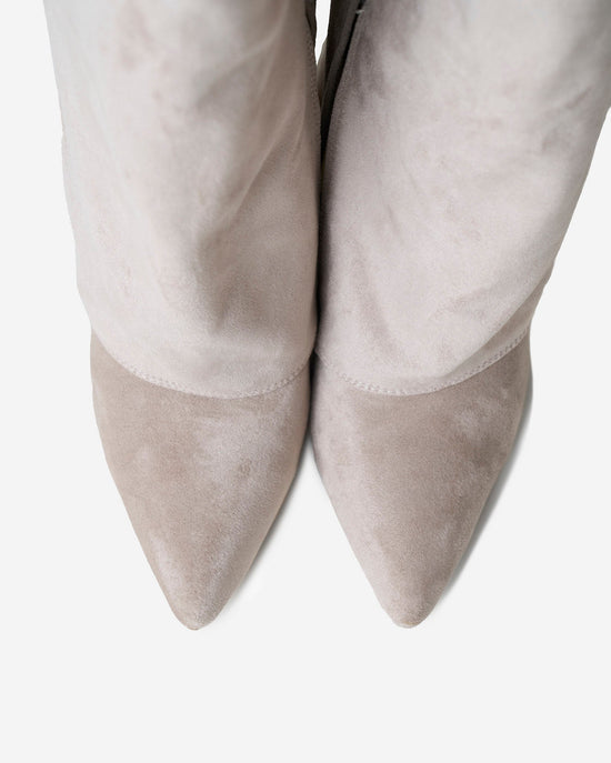 Bottes en daim Lavista hauteur genou - Taupe